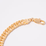 18k Gold Plated Continuous Link Bracelet For Men
