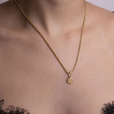 Bow Chain Necklace 45 cm in 18k Gold Plated For Lady