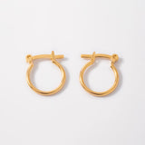 Smooth candongas in laminated Gold 18k For Lady