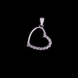 Dije Glam Heart en Plata 925