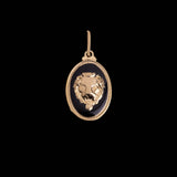 18k gold laminated lion pendant