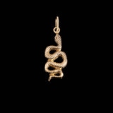 18k Gold Plated Snake Pendant