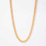 18k Gold Plated Thick Flat Link Chain