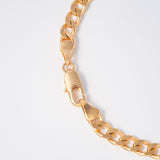 18k Gold Plated Thick Flat Link Chain