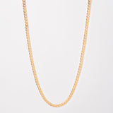 18k Gold Plated Flat Link Chain For Men