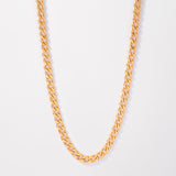 18k Gold Plated Thick Flat Link Chain