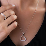 Cadena Glam Heart en Plata 925 Para Dama