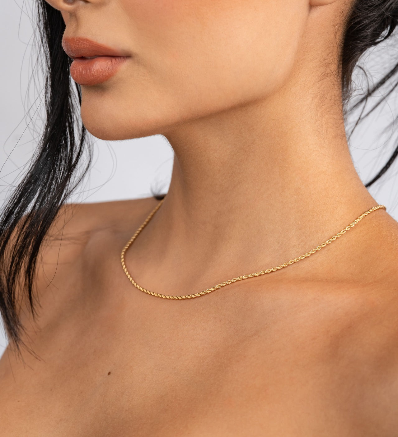 Bow Chain Necklace 45 cm in 18k Gold Plated For Lady