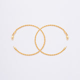 18k Gold Layered Loop Bracelets For Couples
