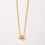 Bismarck 45cm Chain in 18k Laminated Gold for Lady