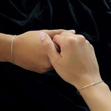 925 Silver Mouse Tail Bracelets for Couples