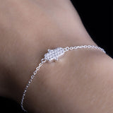 Pulsera Mano Hamsa en Plata 925 Para Dama