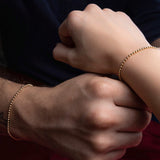 18k Laminated Gold Military Bracelets For Couples
