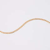18k Gold Plated Flat Link Bracelet For Men