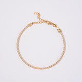 Tennis Bracelet in 18k Laminated Gold for Lady