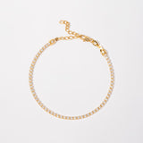 Tennis Bracelet in 18k Laminated Gold for Lady