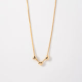 Bismarck 45cm Chain in 18k Laminated Gold for Lady