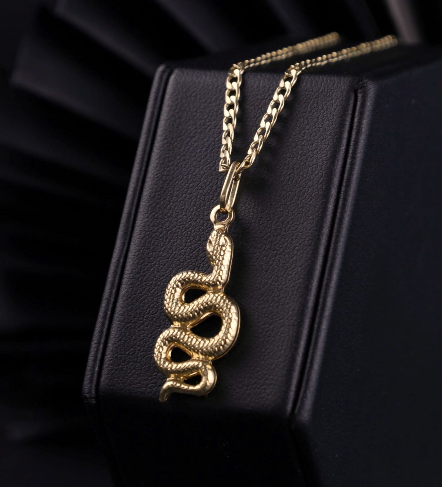 18k Gold Plated Flat Link Chain For Men